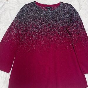 Alfani Fuchsia and Black Sparkle Dress